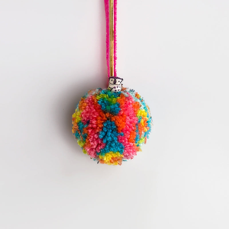 Tie Dye Bauble Holiday Ornament